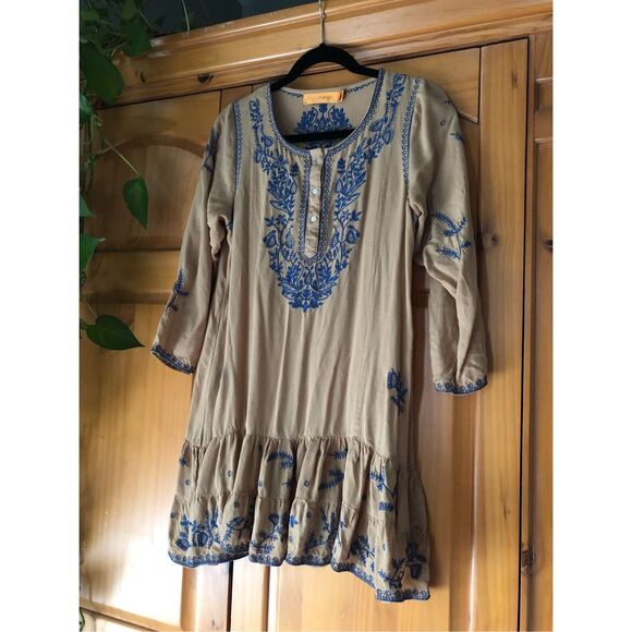 Urban Mango Dress Medium Bohemian Boho Hippie embroidered - Picture 1 of 12